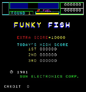 Funky Fish screen shot title